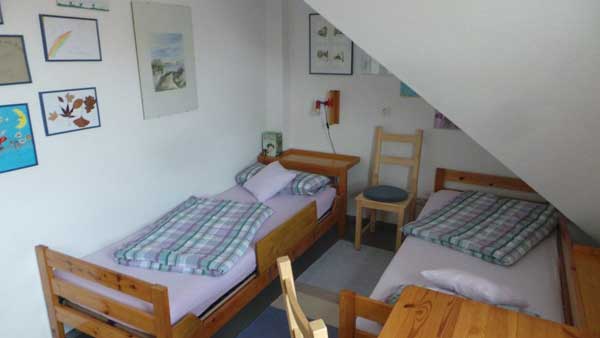 Horumersiel Friesland Nordsee Ferienwohnung Schlafzimmer